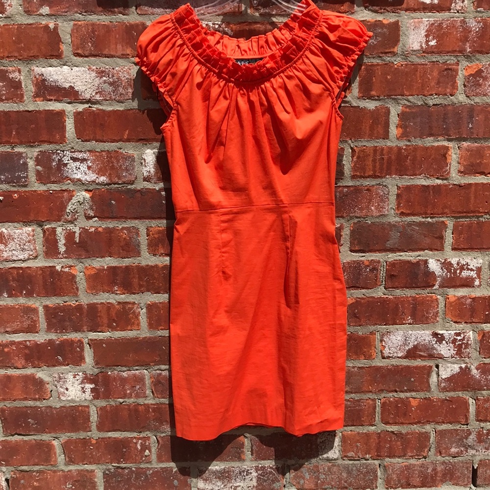 Super fun orange dress! Perfect for any occasion